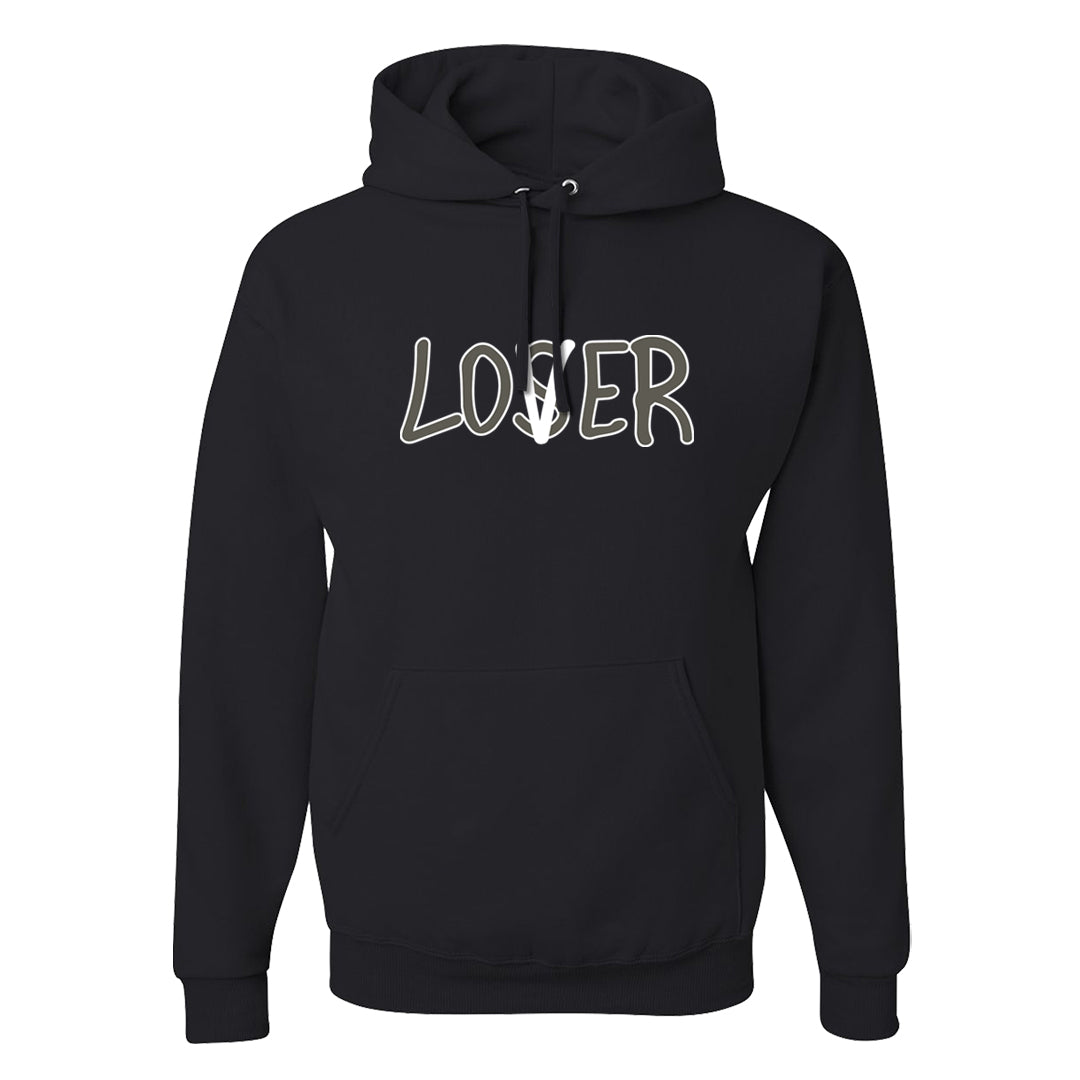 Muted Olive Grey Low Dunks Hoodie | Lover, Black