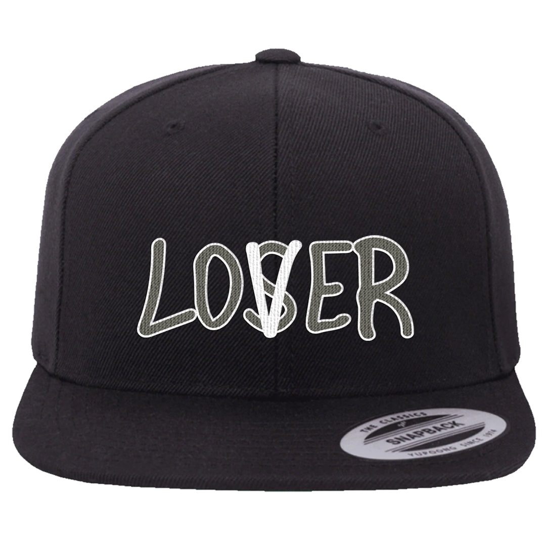 Muted Olive Grey Low Dunks Snapback Hat | Lover, Black