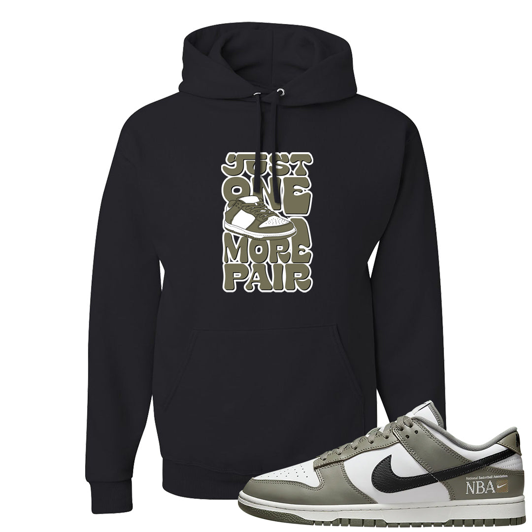 Muted Olive Grey Low Dunks Hoodie | One More Pair Dunk, Black