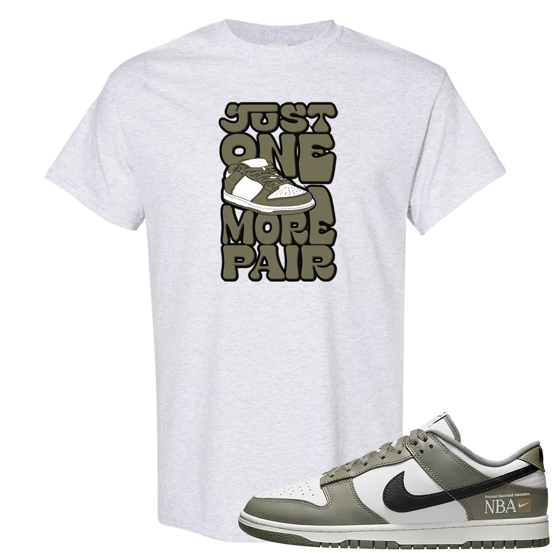 Muted Olive Grey Low Dunks T Shirt | One More Pair Dunk, Ash
