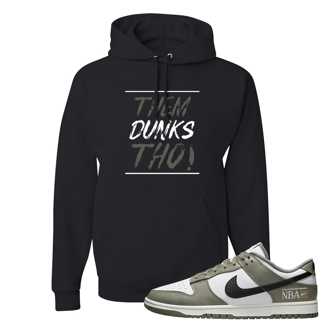 Muted Olive Grey Low Dunks Hoodie | Them Dunks Tho, Black