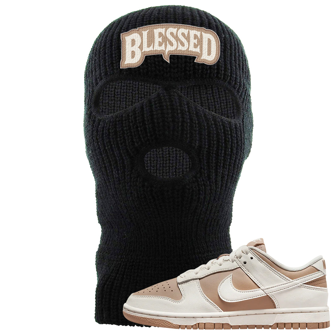 Next Nature Sail Brown Low Dunks Ski Mask | Blessed Arch, Black