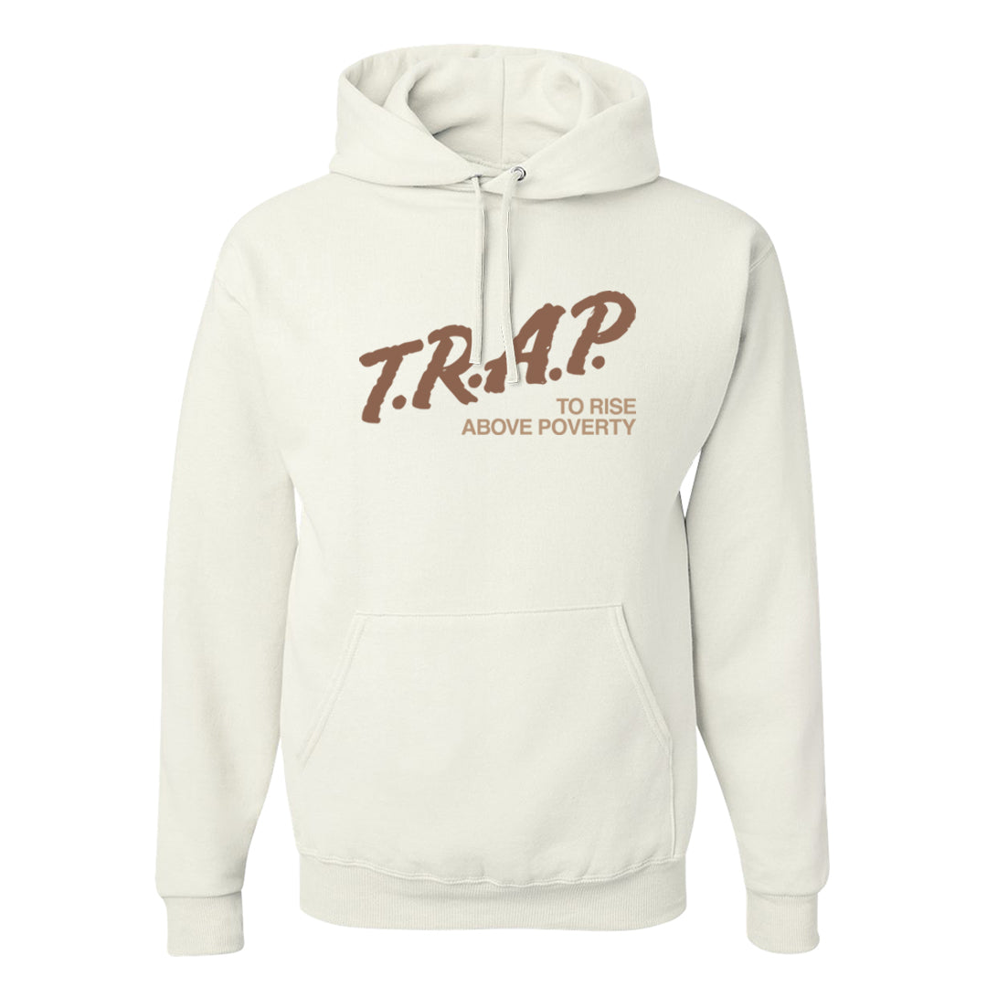 Next Nature Sail Brown Low Dunks Hoodie | Trap To Rise Above Poverty, White