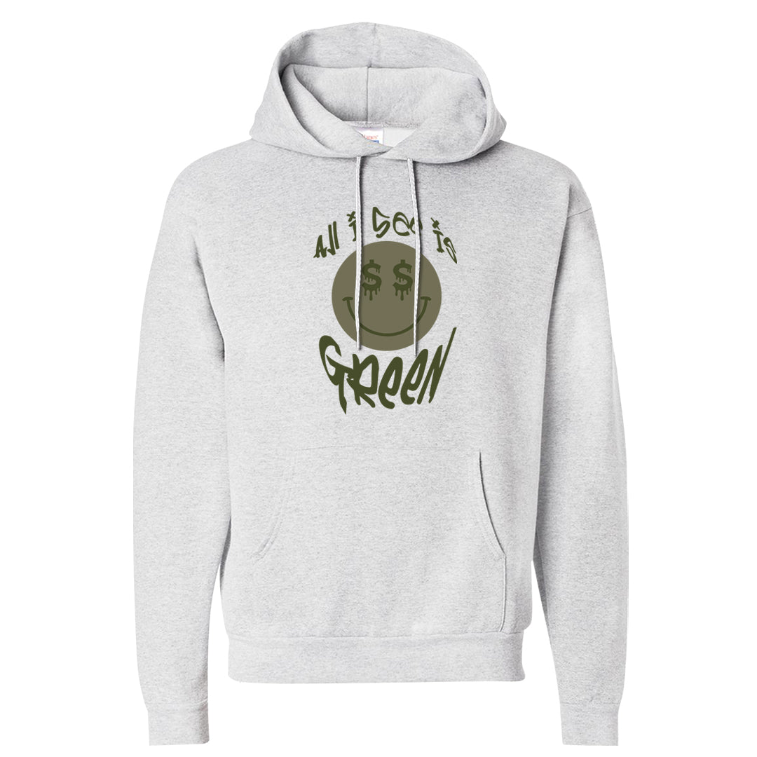 Oil Green Low Dunks Hoodie | All I See Is Green, Ash