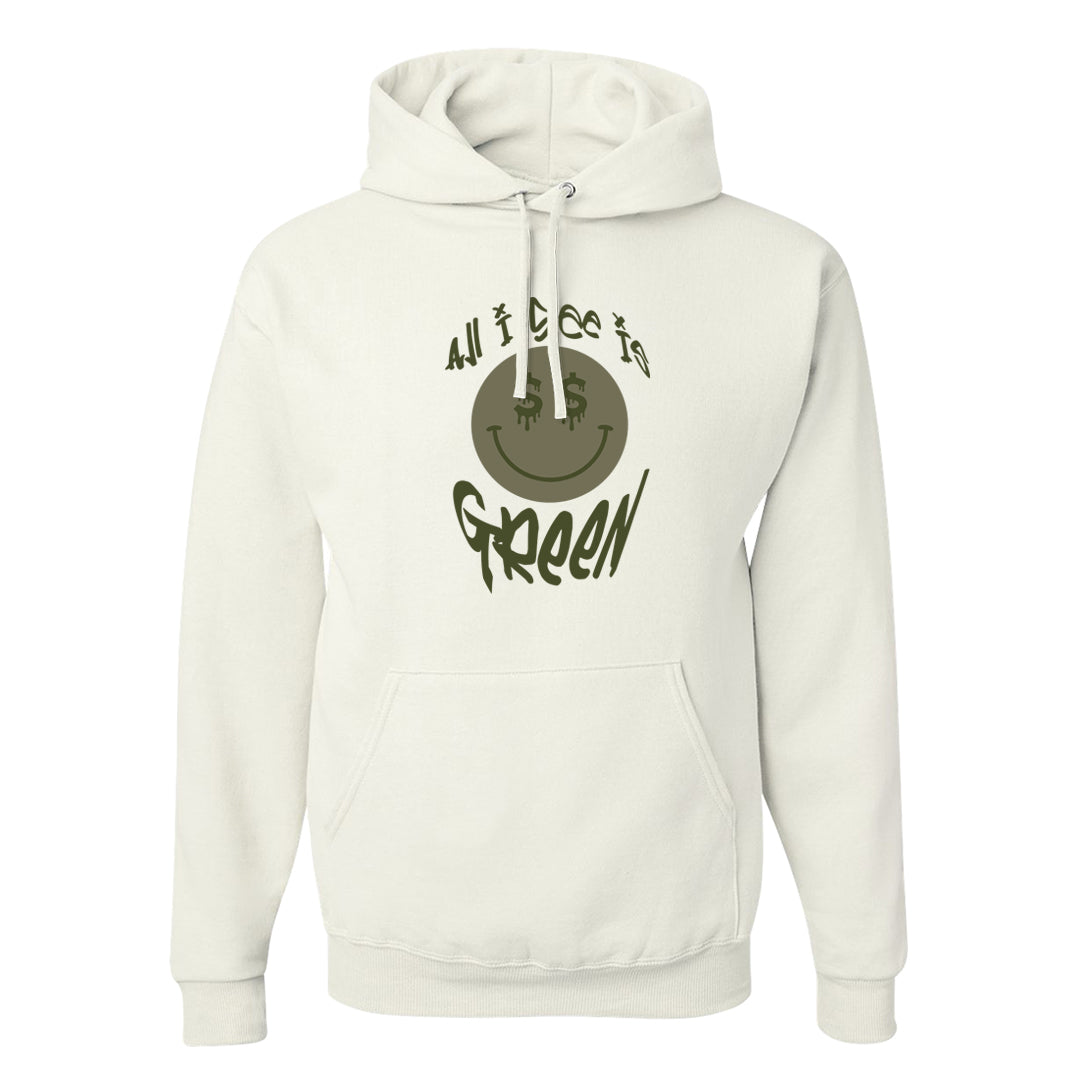 Oil Green Low Dunks Hoodie | All I See Is Green, White