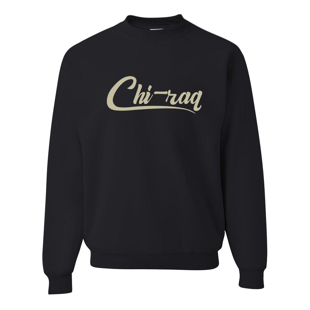 Oil Green Low Dunks Crewneck Sweatshirt | Chiraq, Black