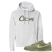 Oil Green Low Dunks Hoodie | Chiraq, Ash