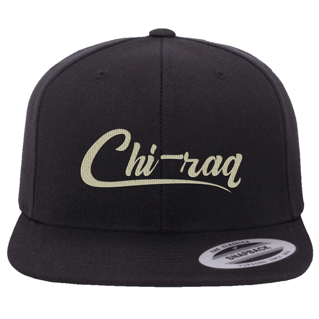 Oil Green Low Dunks Snapback Hat | Chiraq, Black