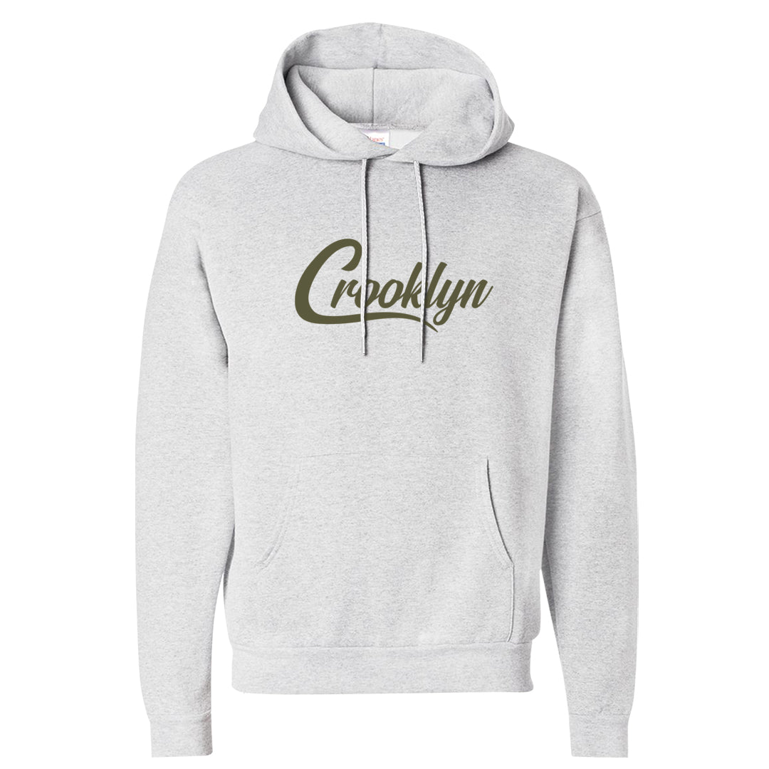 Oil Green Low Dunks Hoodie | Crooklyn, Ash