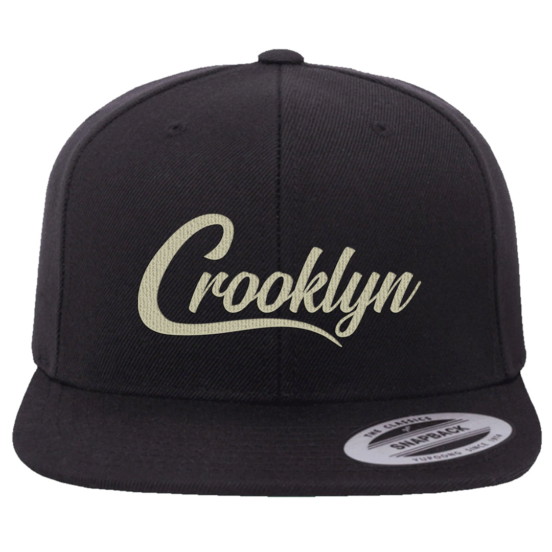 Oil Green Low Dunks Snapback Hat | Crooklyn, Black