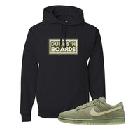 Oil Green Low Dunks Hoodie | Dunks N Boards, Black