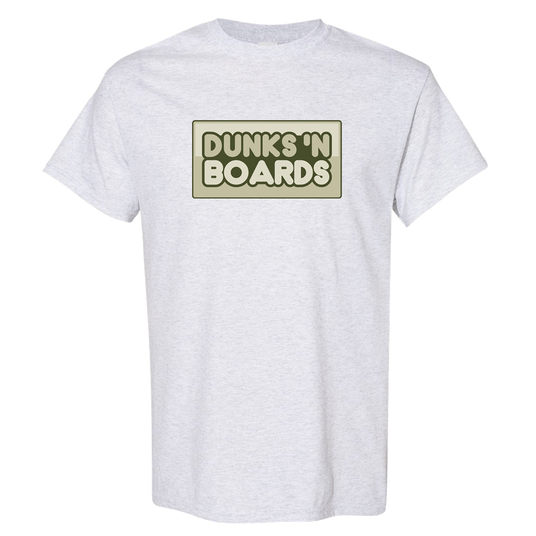 Oil Green Low Dunks T Shirt | Dunks N Boards, Ash