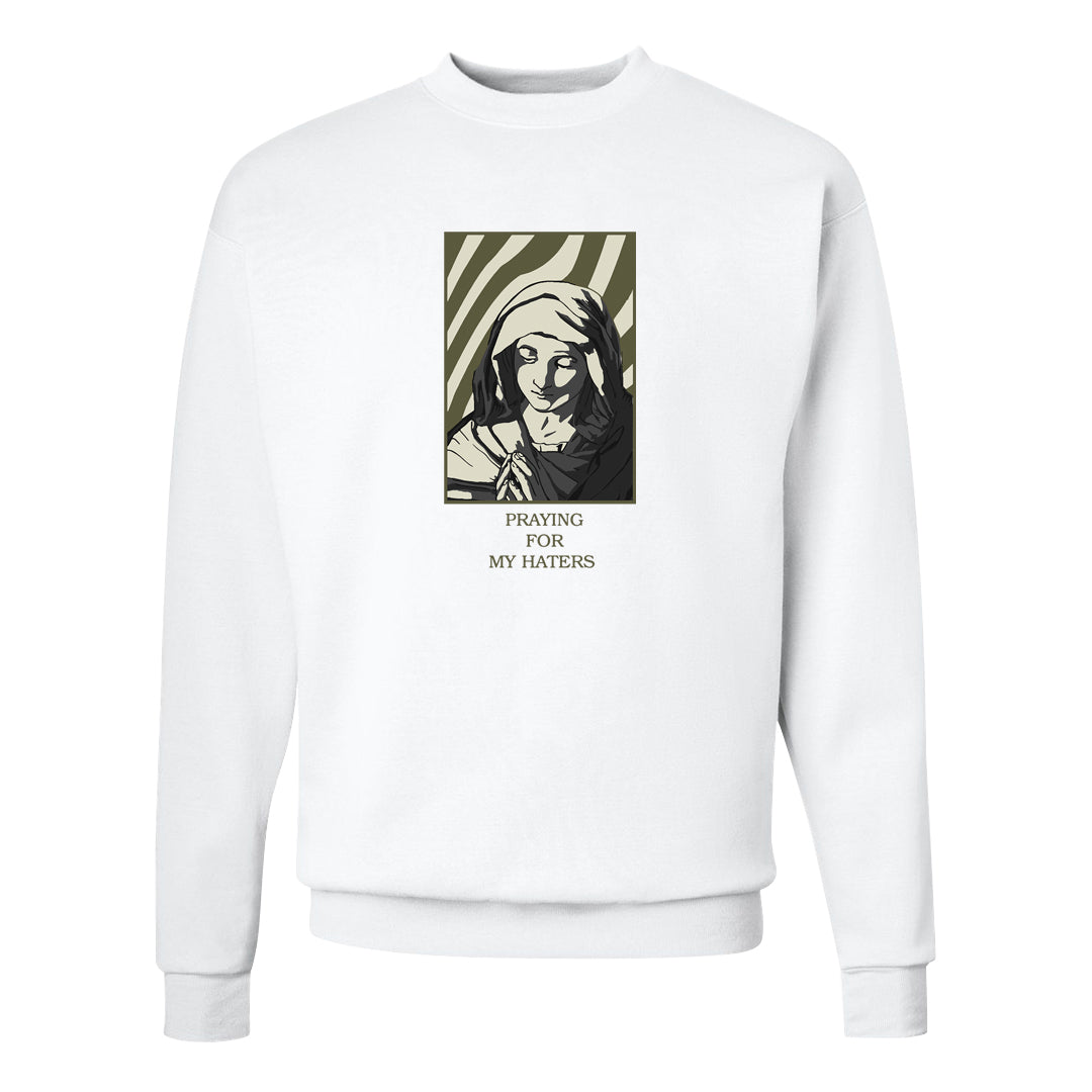 Oil Green Low Dunks Crewneck Sweatshirt | God Told Me, White