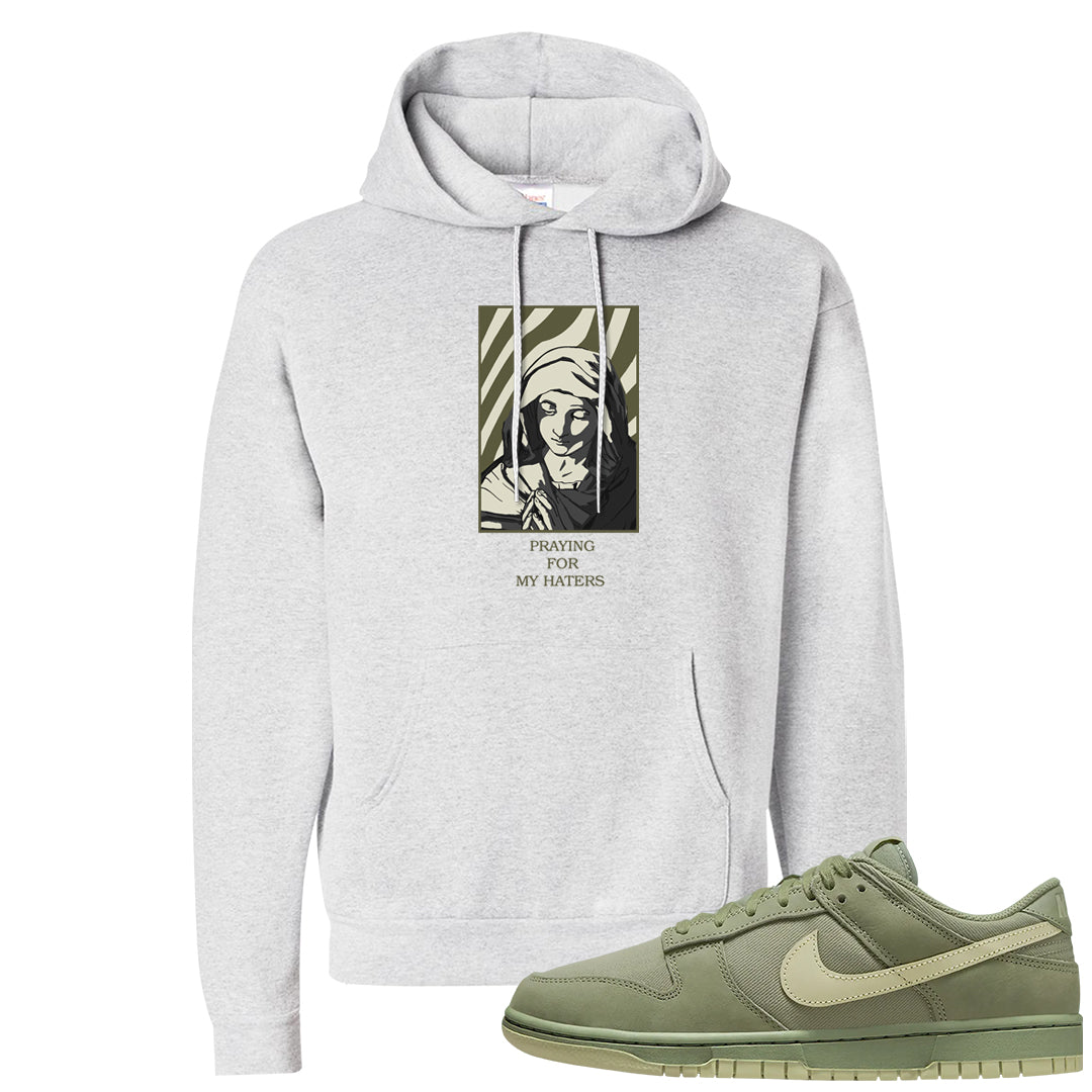 Oil Green Low Dunks Hoodie | God Told Me, Ash