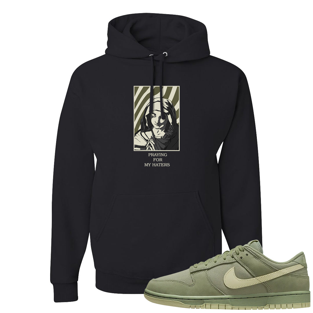 Oil Green Low Dunks Hoodie | God Told Me, Black