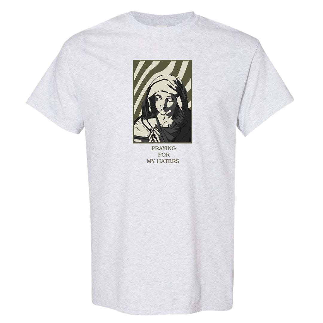 Oil Green Low Dunks T Shirt | God Told Me, Ash