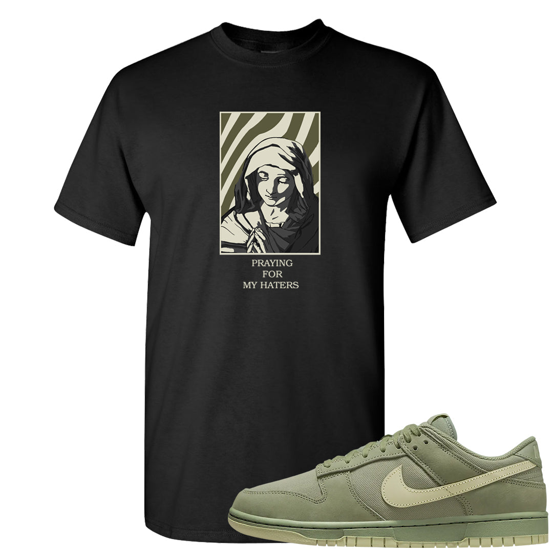 Oil Green Low Dunks T Shirt | God Told Me, Black