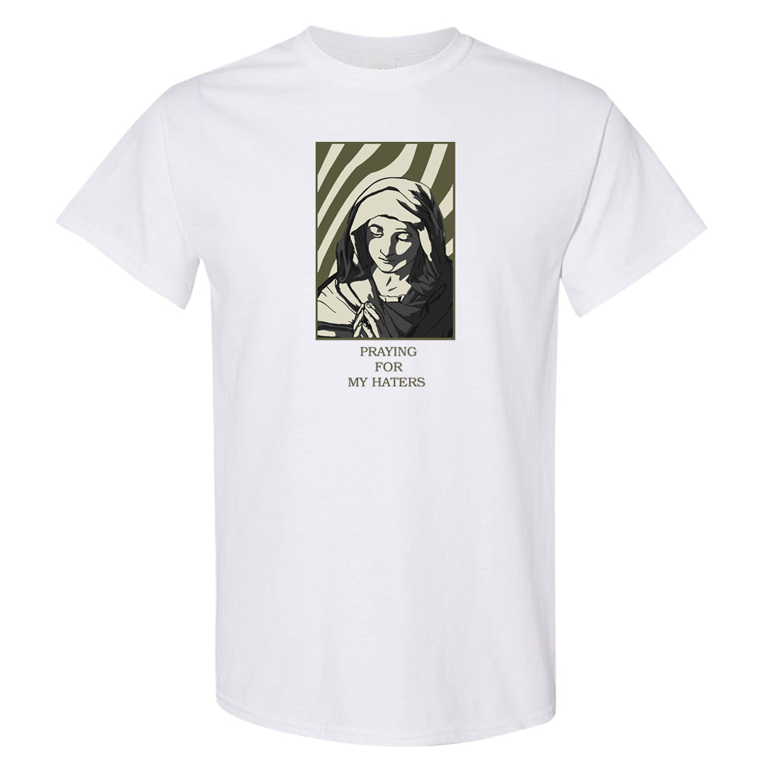 Oil Green Low Dunks T Shirt | God Told Me, White