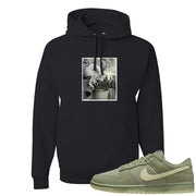 Oil Green Low Dunks Hoodie | Miguel, Black