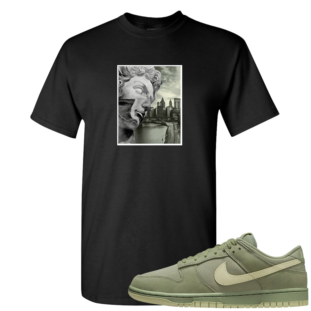 Oil Green Low Dunks T Shirt | Miguel, Black