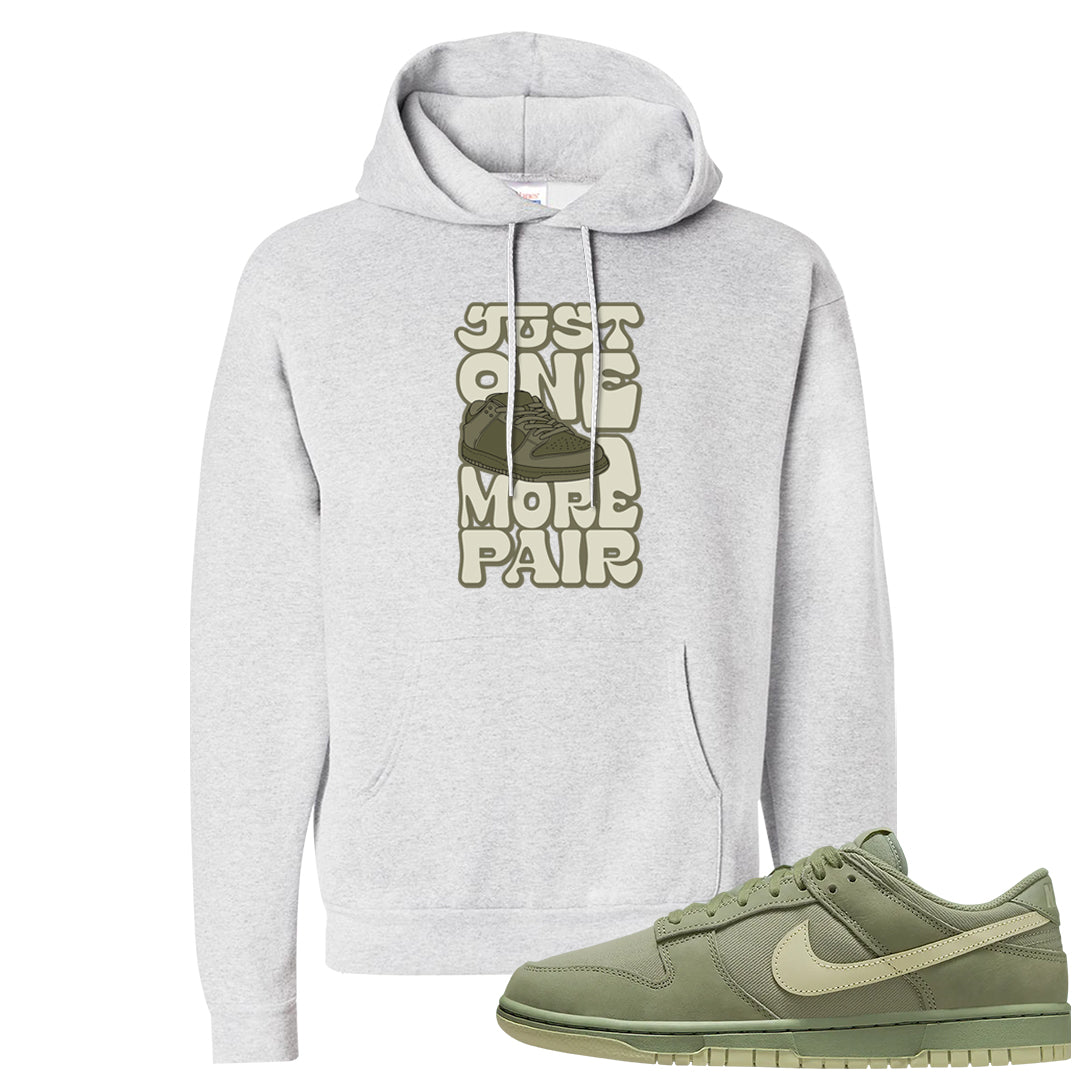 Oil Green Low Dunks Hoodie | One More Pair Dunk, Ash