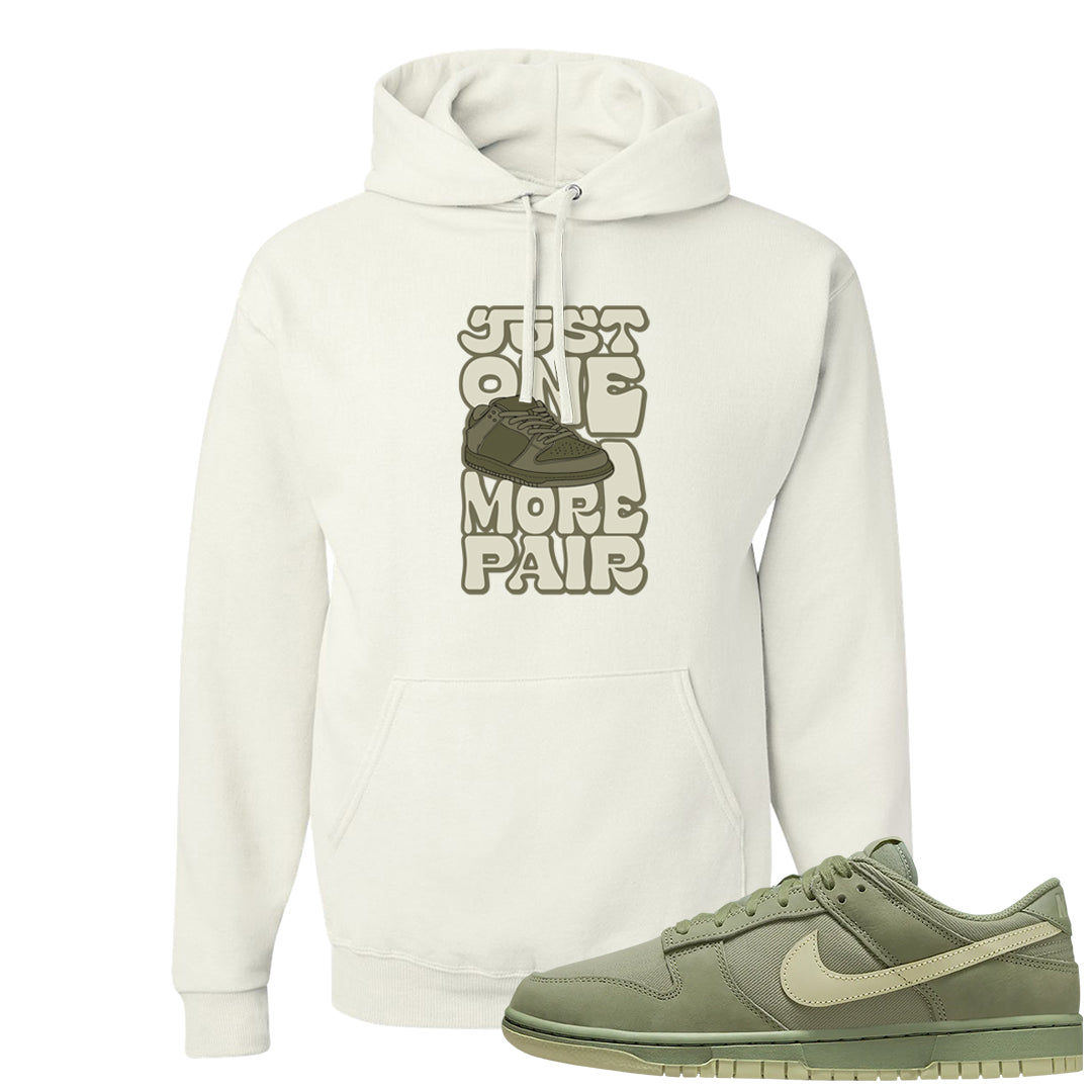 Oil Green Low Dunks Hoodie | One More Pair Dunk, White
