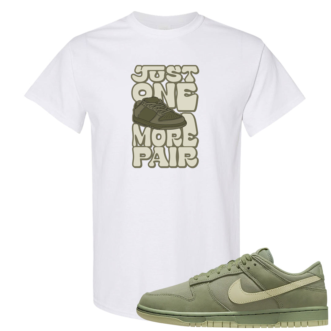 Oil Green Low Dunks T Shirt | One More Pair Dunk, White