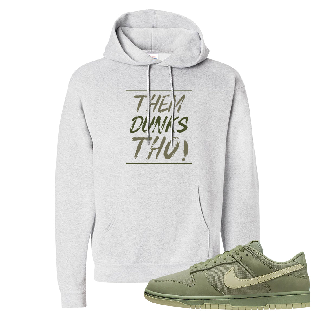 Oil Green Low Dunks Hoodie | Them Dunks Tho, Ash
