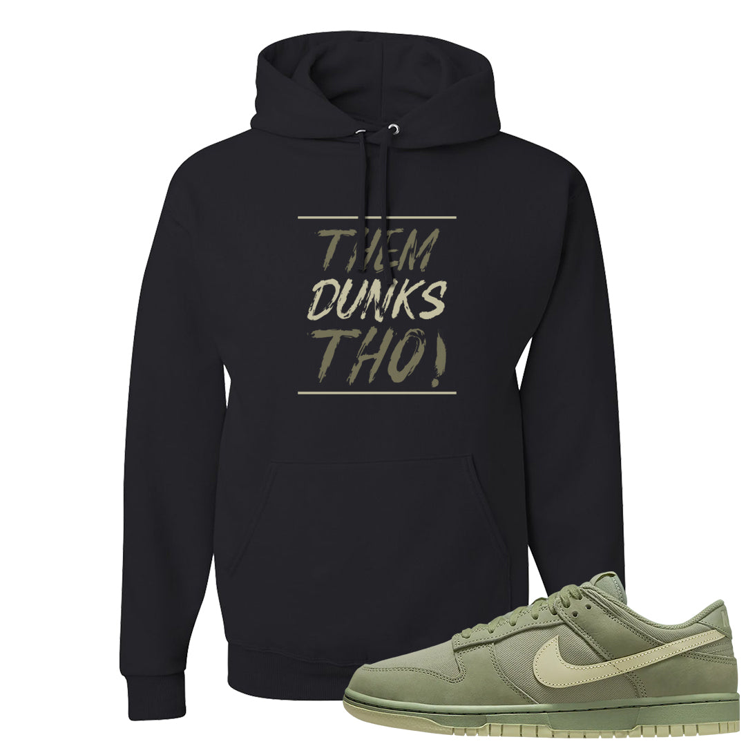 Oil Green Low Dunks Hoodie | Them Dunks Tho, Black