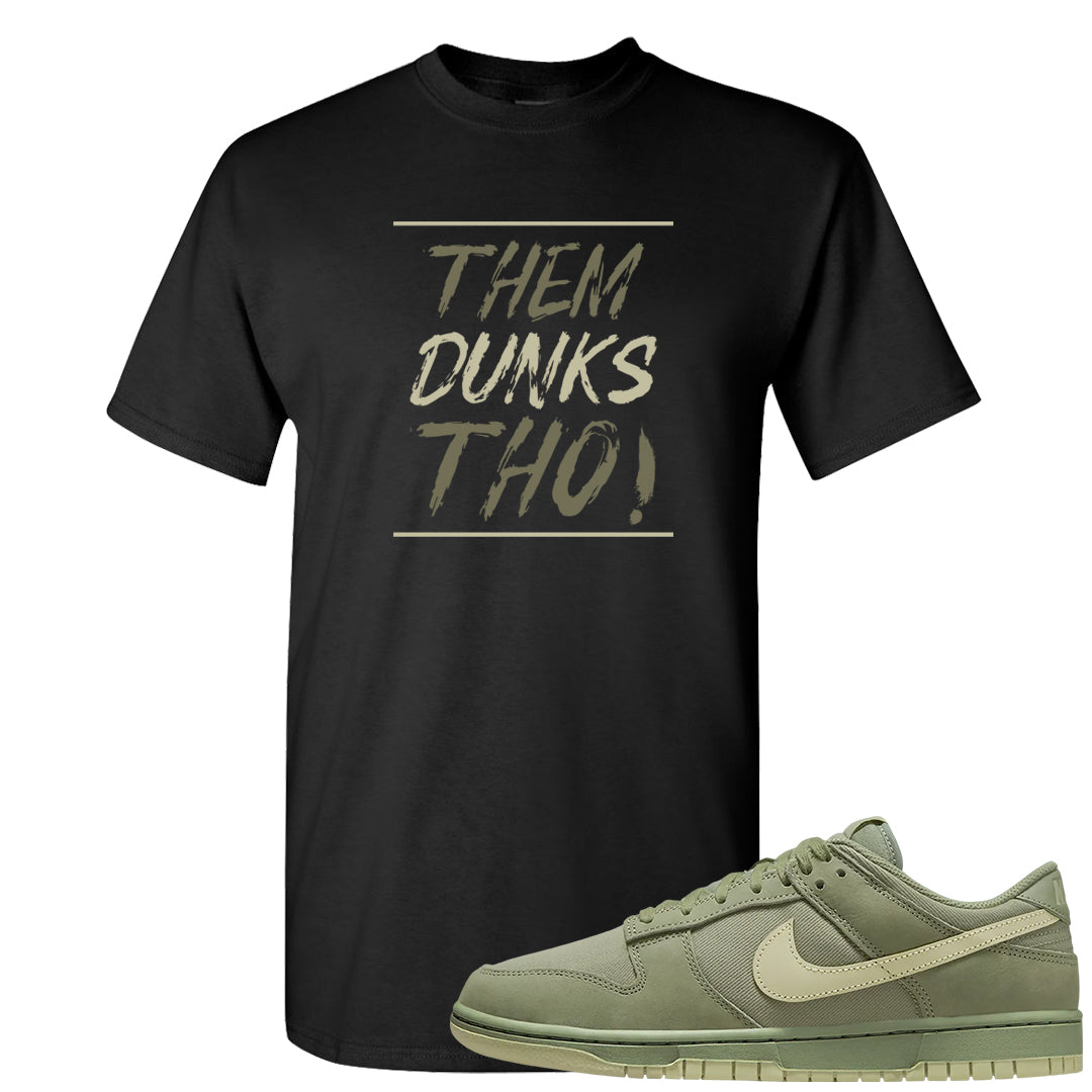 Oil Green Low Dunks T Shirt | Them Dunks Tho, Black