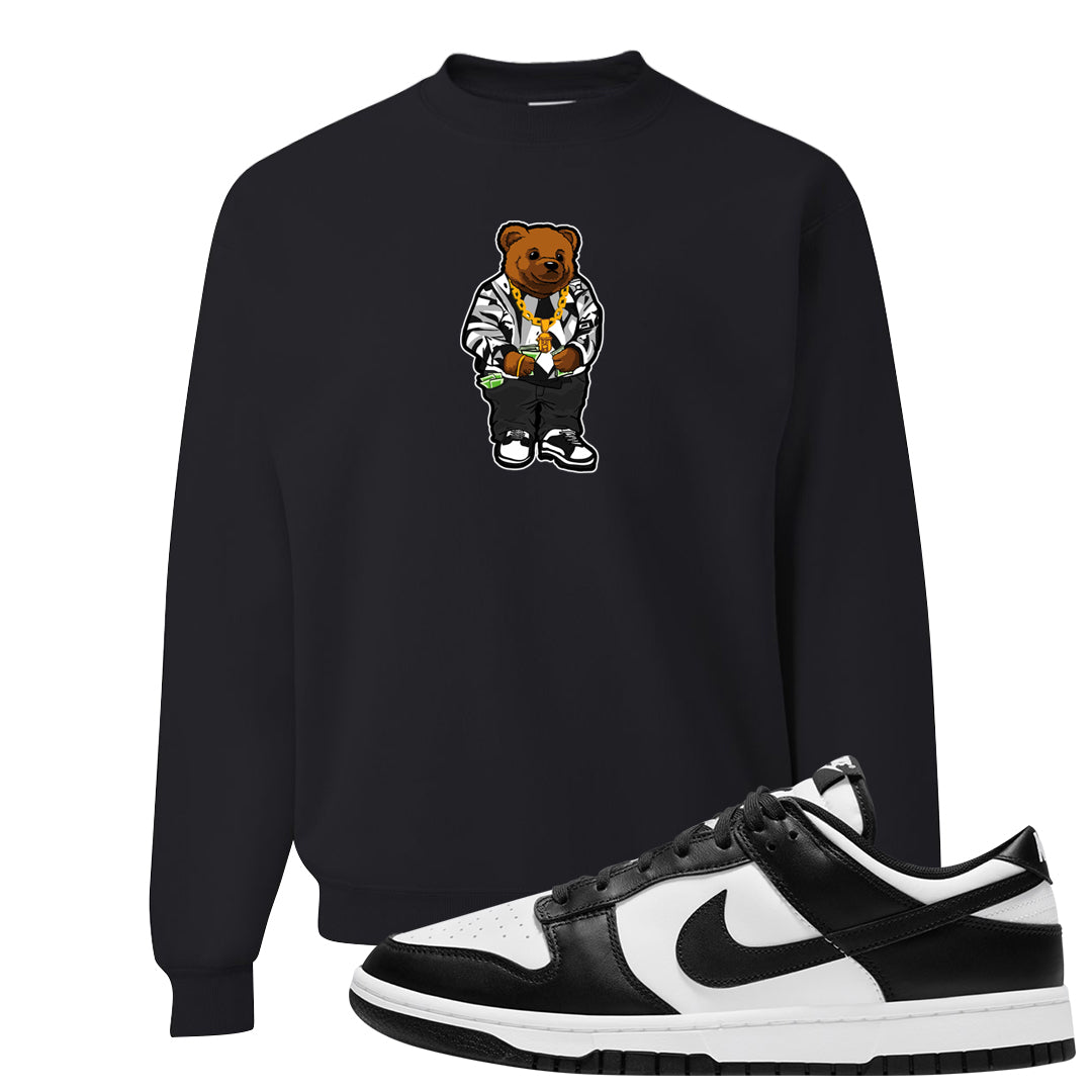Panda Low Dunks Crewneck Sweatshirt | Sweater Bear, Black