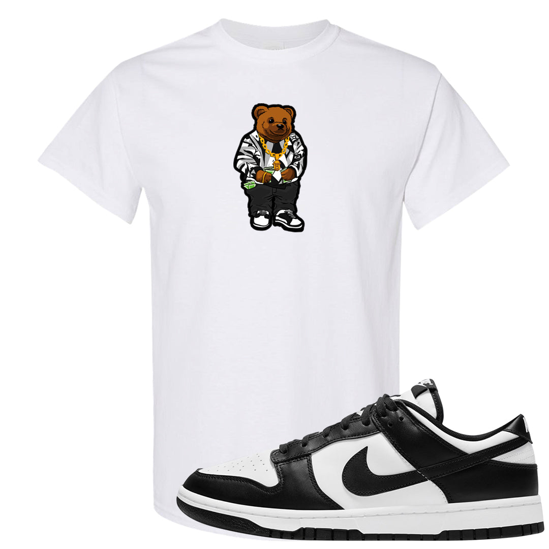 Panda Low Dunks T Shirt | Sweater Bear, White