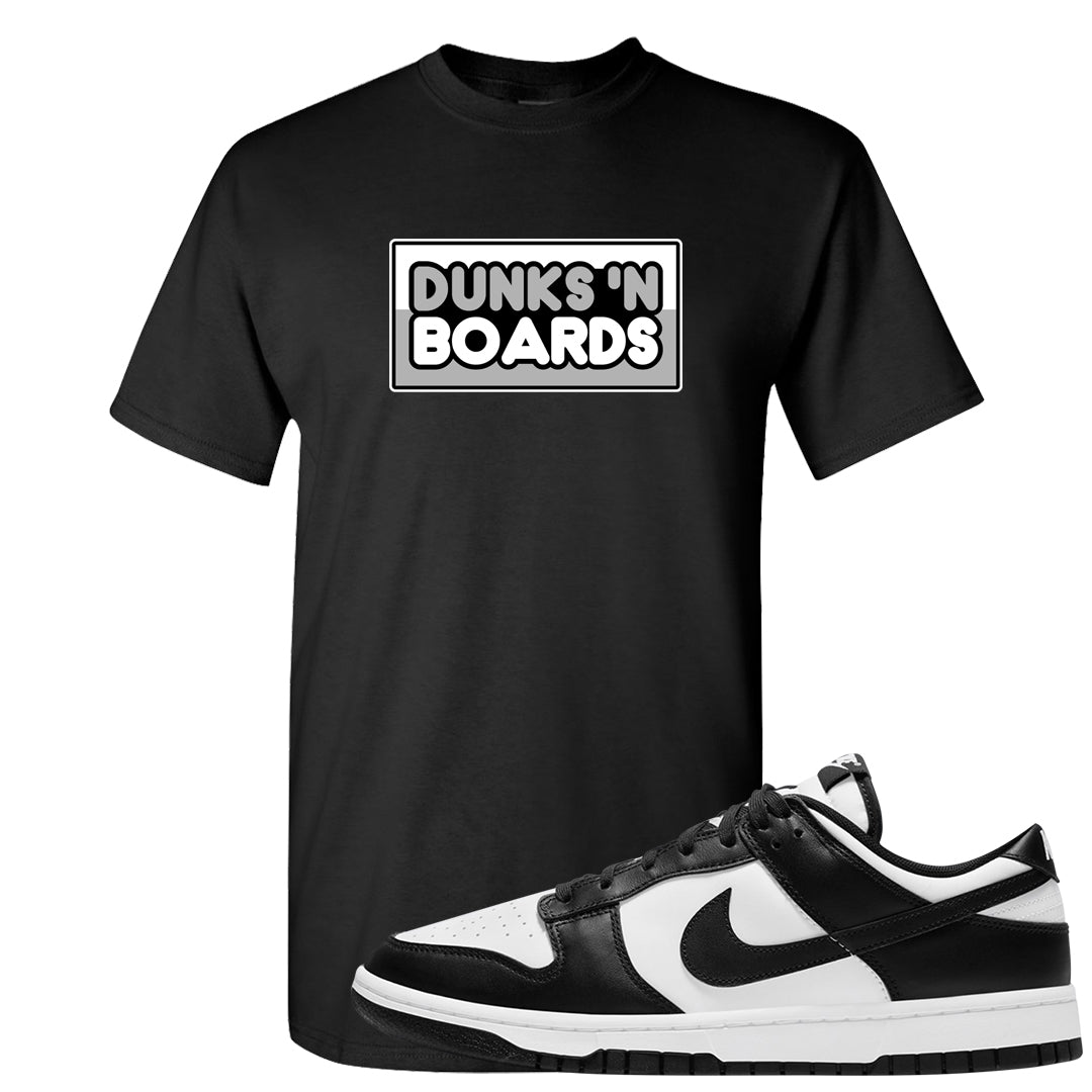 Panda Low Dunks T Shirt | Dunks N Boards, Black