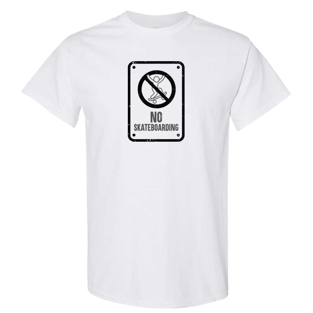 Panda Low Dunks T Shirt | No Skating Sign, White