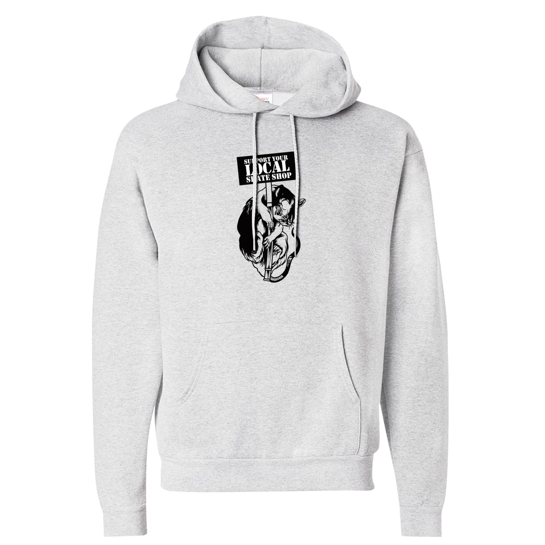 Panda Low Dunks Hoodie | Support Your Local Skate Shop, Ash