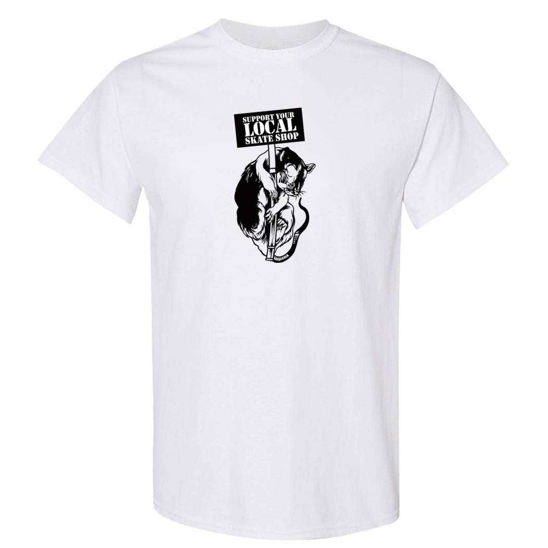 Panda Low Dunks T Shirt | Support Your Local Skate Shop, White