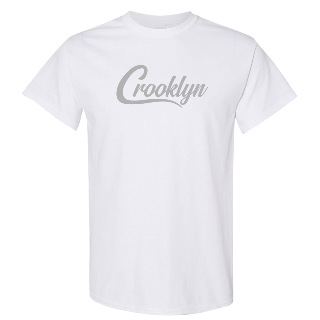 Pure Platinum Low Dunks T Shirt | Crooklyn, White
