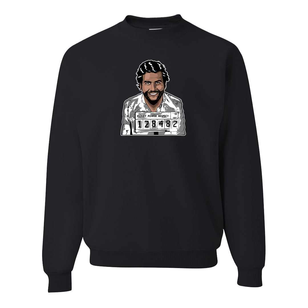 Pure Platinum Low Dunks Crewneck Sweatshirt | Escobar Illustration, Black