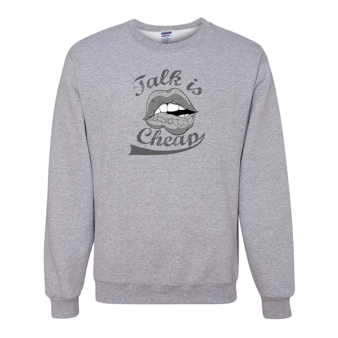 Pure Platinum Low Dunks Crewneck Sweatshirt | Talk Lips, Ash