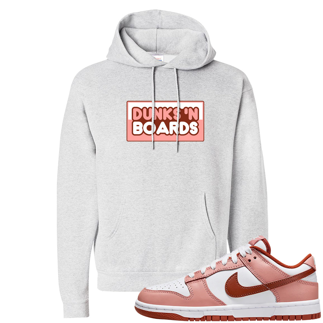 Red Stardust Low Dunks Hoodie | Dunks N Boards, Ash