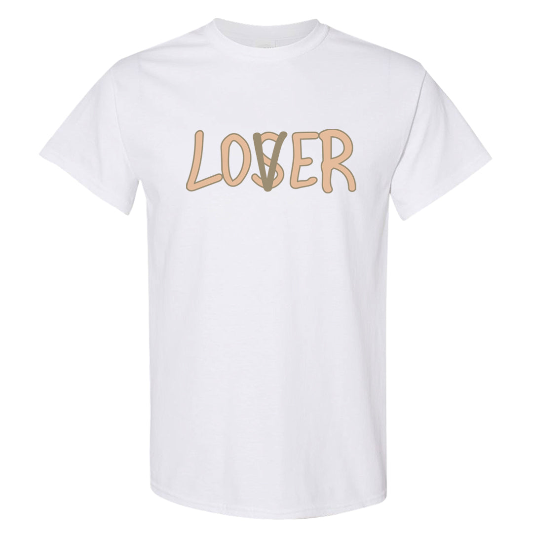 Twist Tan Low Dunks T Shirt | Lover, White