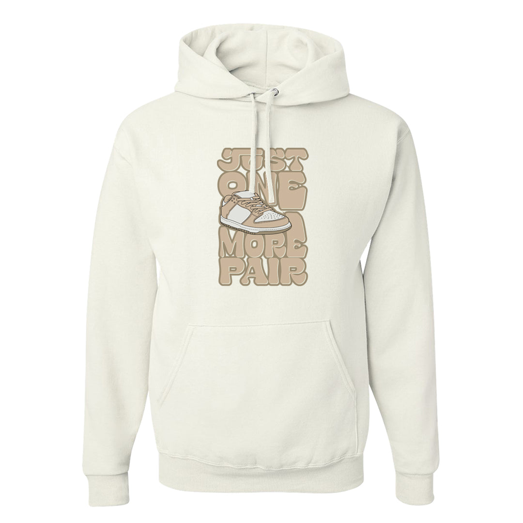 Twist Tan Low Dunks Hoodie | One More Pair Dunk, White