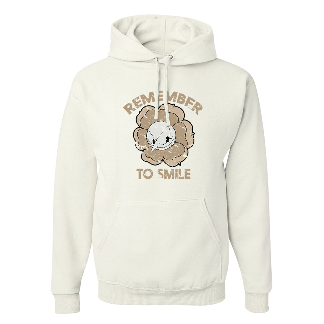 Twist Tan Low Dunks Hoodie | Remember To Smile, White