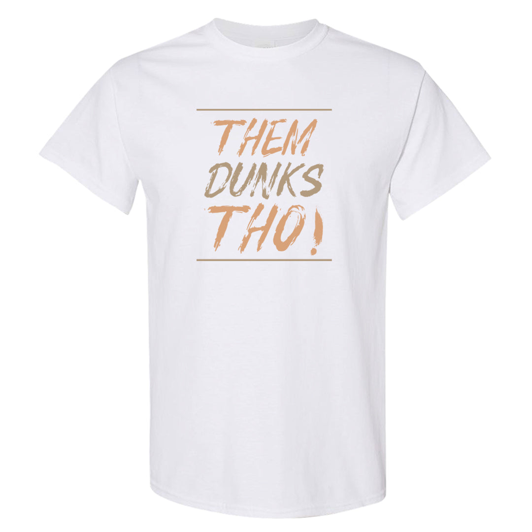 Twist Tan Low Dunks T Shirt | Them Dunks Tho, White