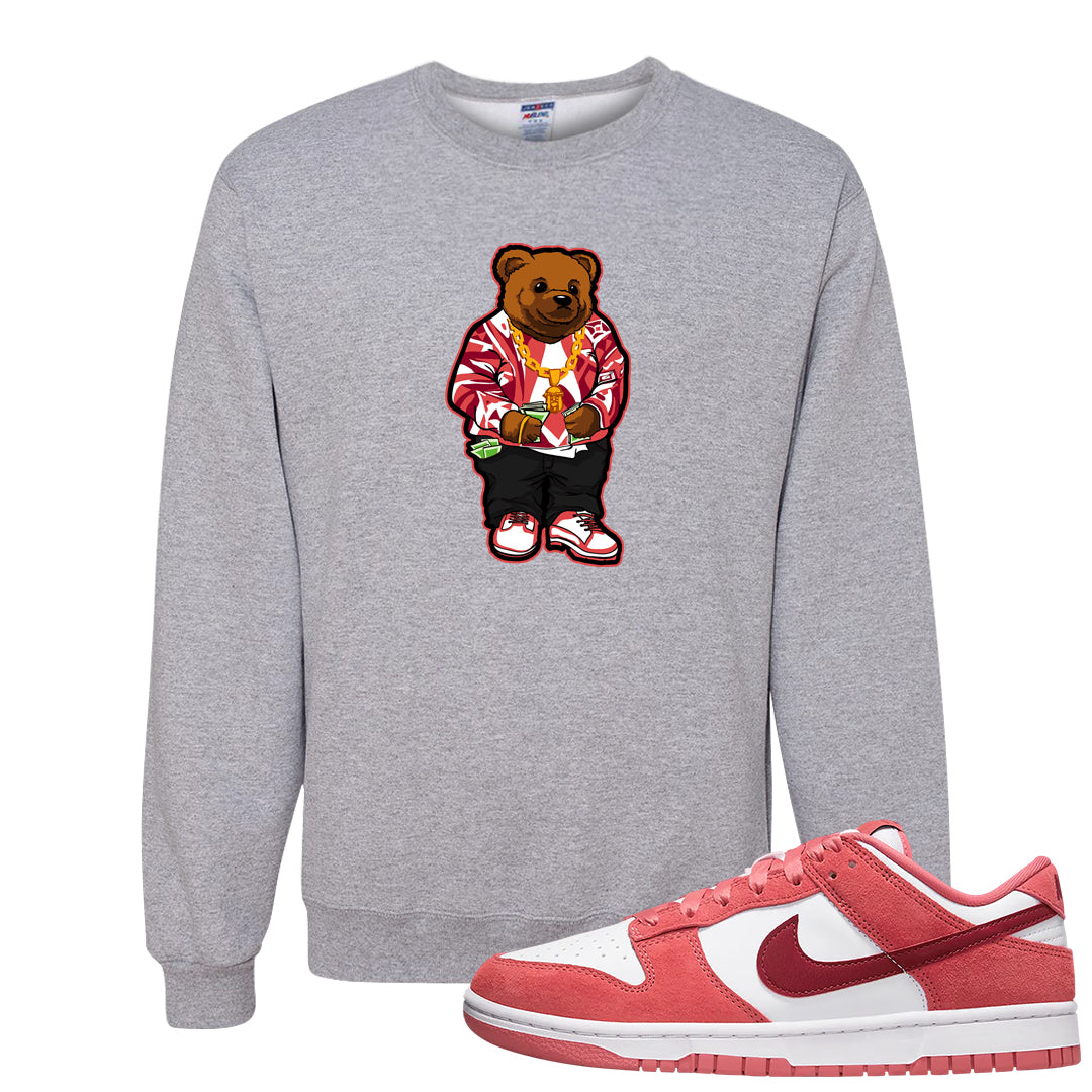 Valentine's Day Low Dunks Crewneck Sweatshirt | Sweater Bear, Ash