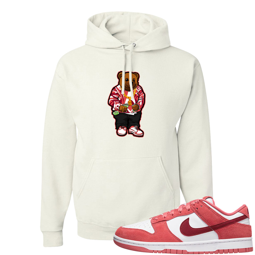 Valentine's Day Low Dunks Hoodie | Sweater Bear, White