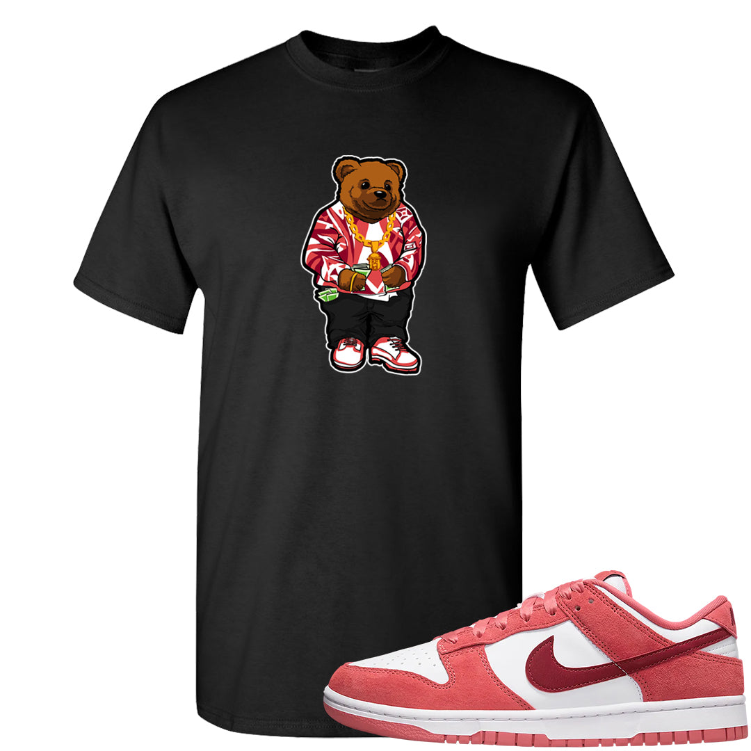 Valentine's Day Low Dunks T Shirt | Sweater Bear, Black