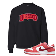 Valentine's Day Low Dunks Crewneck Sweatshirt | Blessed Arch, Black