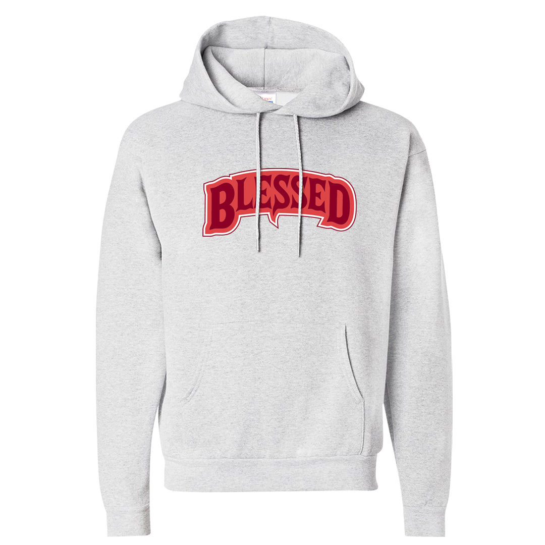 Valentine's Day Low Dunks Hoodie | Blessed Arch, Ash