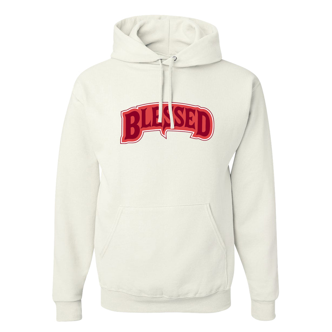 Valentine's Day Low Dunks Hoodie | Blessed Arch, White